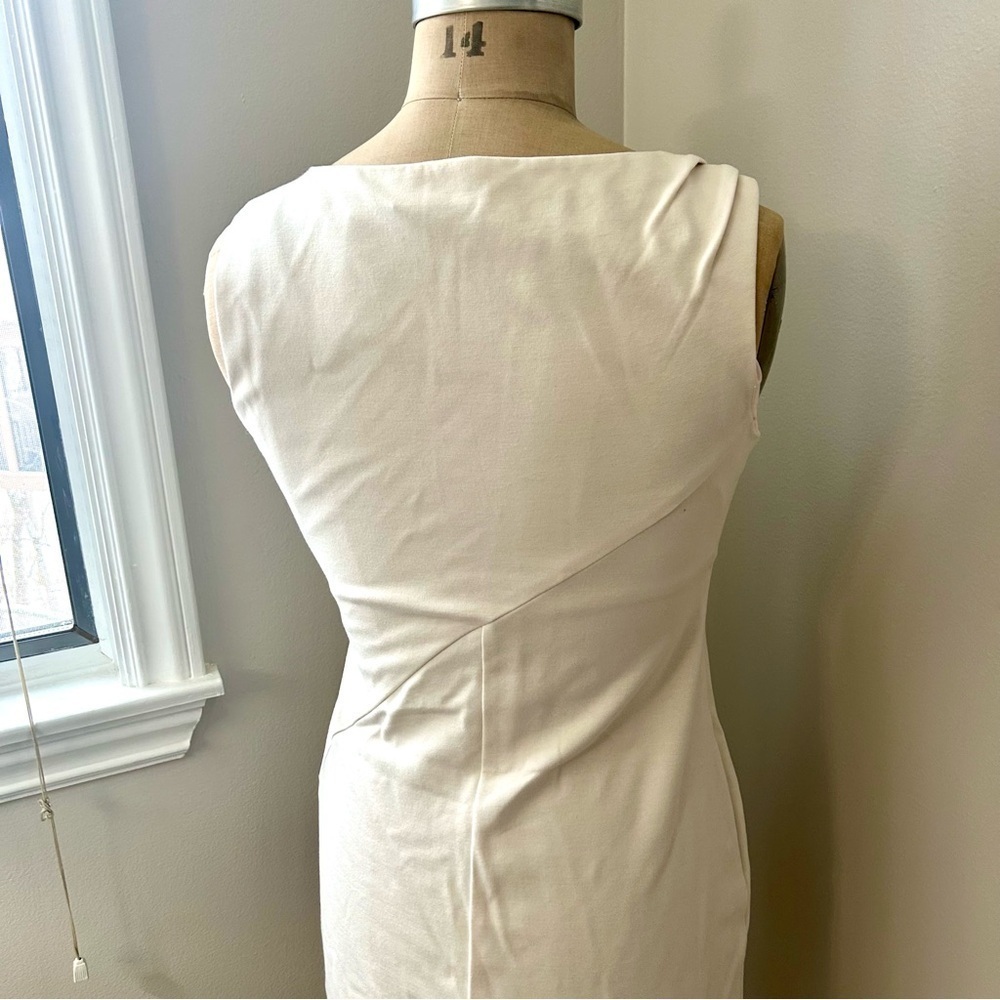 Women’s Nanette Lepore “Take a Bet” Cream Knit Shift Dress w/Black Bow Sz 8 NWT! - Picture 6 of 16